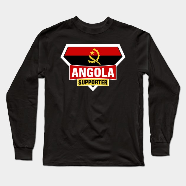 Angola Super Flag Supporter Long Sleeve T-Shirt by ASUPERSTORE